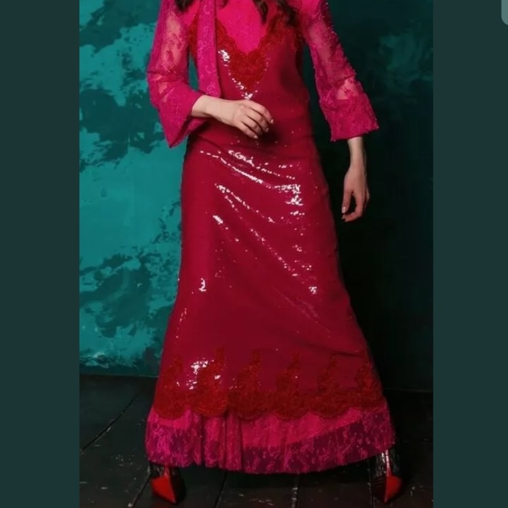 ZARa PINK SEQUIN DRESS - Picture 4 of 5